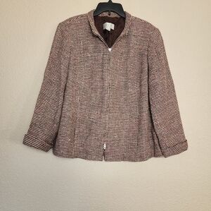 Elana By Tanner Silk Blazer Jacket Women's Size 16